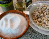 Foto del paso 3 de la receta: Pizza de hojaldre de verduras y pollo asado