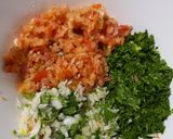 A picture of step 5 of Lebanese tabboule.