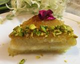 A picture of step 9 of Creamy Turkish Basbousa Cake.