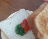 Foto langkah ke 10 dari resep 1. Roti bakar rainbow/toast rainbow mozarella chesee.