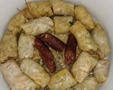 Pas rețetă Sarmale cu carne de pui în foi de varză și viță de vie 2 fotografie