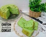 Cara Membuat Cake Chiffon Pandan Coklat 9