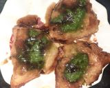 A picture of step 2 of Samosa chat.