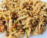A picture of step 7 of Mixed Sprouts Healthy Pulao.
