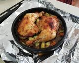 Foto del paso 4 de la receta: Pollo al horno con verduras