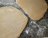 A picture of step 2 of Layered dublan.