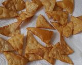 A picture of step 2 of Aztec Soup or Mexican Tortilla Soup -with Tortilla Chips-.