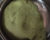 A picture of step 1 of 2 colour healthy paratha.