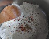A picture of step 1 of Quick Foccasia with Caramelised onion and tomato.