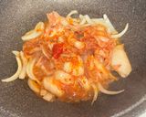 A picture of step 7 of Korean Kimchi Tofu Stew.