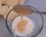 A picture of step 3 of No Cook Bread Sweet Sandwich.