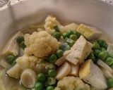 A picture of step 7 of Cauliflower Peas Soup.