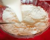 A picture of step 5 of Vanilla sponge cake in a pressure cooker with.