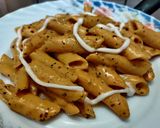 A picture of step 3 of Orange pasta.