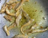 A picture of step 1 of Bombil(dried bombay duck) chutney.