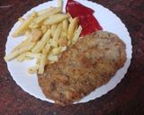 Foto del paso 8 de la receta: Cachopo con papas fritas y pimientos del piquillo