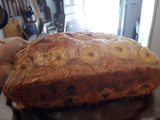 Budín de banana con chips de chocolate ideal para las fiestas 😉