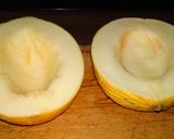 Hideg sárgadinnye leves borsmentával, citrusokkal és sorbet golyókkal recept fázis 6 fotója