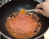A picture of step 3 of Laal Saag (Red Spinach).