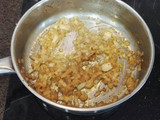 Risotto con champiñon y pincho moruno