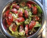 Une image de l'étape 4 de Laitue bicolore aux tomates parmesan et persil.