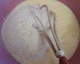 صورة لخطوة 2 من وصفة بسبوسة القشطة بجوز الهند 👍
