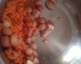 A picture of step 1 of Healthy red lentils khichdi.