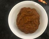 A picture of step 4 of Mysore Masala Dosa Chutney-Red chutney.