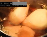 粉紅玫瑰酒燉蜜洋梨的食譜步驟4照片
