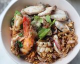 รูปขั้นตอนการทำที่ 5 ของ ข้าวต้มแห้ง_ทะเล 🍚