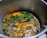 A picture of step 2 of Tulsi Ginger Green Chai.