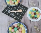 Hình bước làm 7 của món Bánh trôi nước hình hoa 🌼🌺🌸🌹bằng bột nếp+ khoai lang