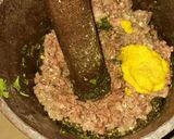 A picture of step 3 of Mutton keema kababs.