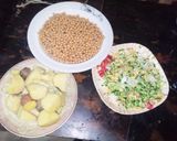 A picture of step 2 of Chana chat.