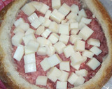Foto del paso 4 de la receta: Pan de hogaza relleno de mozzarella, carne picada y jamón