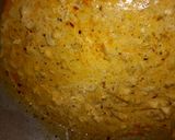 A picture of step 1 of Penne Alfredo pasta.