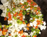 A picture of step 2 of Vegetarian Savoury Samp.