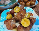 Hình bước làm 1 của món Cơm nhà đơn giản với đuôi heo