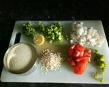 A picture of step 1 of Upma.