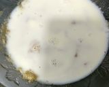 A picture of step 2 of Rawa Coconut or Goan Baath Cake.