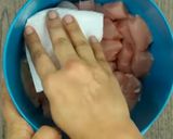 A picture of step 1 of Dynamite chicken.