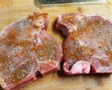 A picture of step 2 of Oven Baked Bone-In Pork Chops.