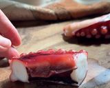 A picture of step 1 of Octopus Carpaccio.
