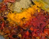 A picture of step 5 of Rajasthani style Papad sabji.