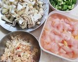 รูปขั้นตอนการทำที่ 1 ของ อกไก่ผัดหัวปลี