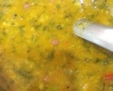 A picture of step 3 of Dal palak.