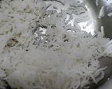 A picture of step 1 of Steamed Rice & Salad.