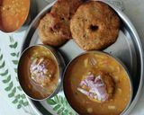 A picture of step 6 of Sambar Vada.