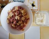 Une image de l'étape 2 de Crêpes Salées Jambon-Fromage.