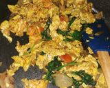 A picture of step 6 of 10 minute Indian Spiced Spinach & Egg Morning Wrap.